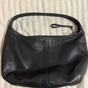 Vintage Coach Ergo Black Leather Hobo Bag